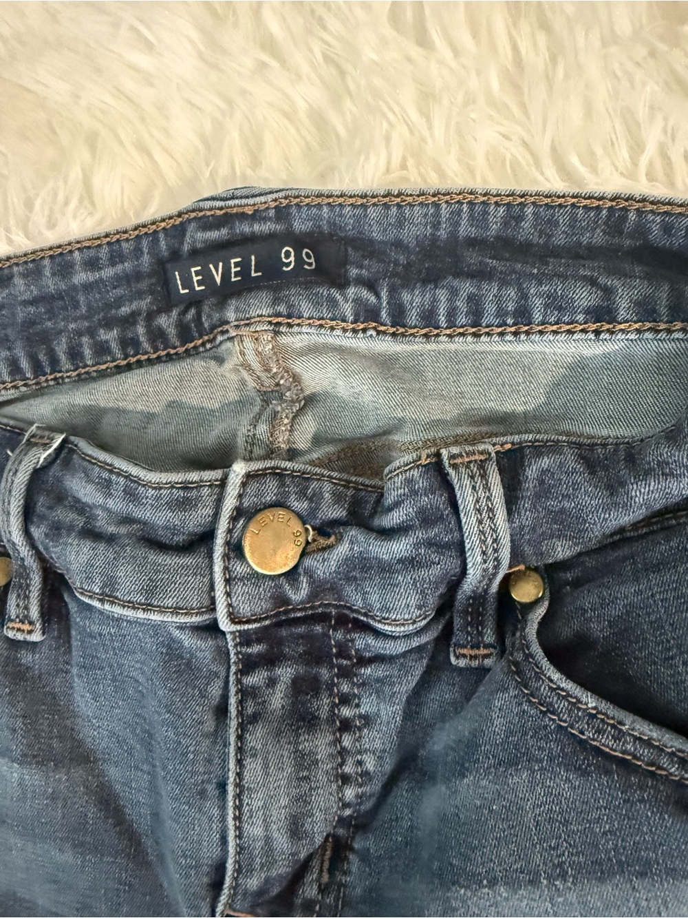 Lot 2 pairs Skinny Jeans BDG - Level 99 Size 29 Waist 34 x 32 Blue Denim Stretch - Picture 6 of 10